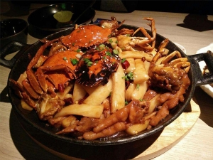 蟹肉煲
